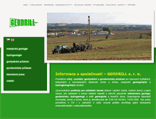 Tablet Screenshot of geodrill.cz